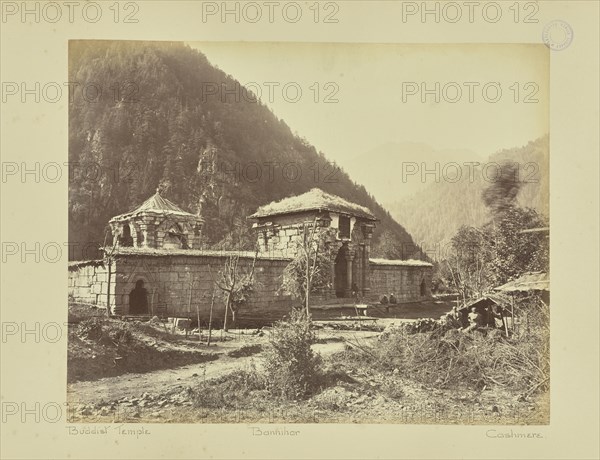 Buddist sic Temple. Bannihar. Cashmere; Baker & Burke, British, 1867 - 1872, Buniyar, Kashmir, India, Asia; 1860s - 1870s