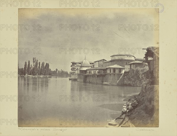Maharajah's palace. sic Srinager. Cashmere; John Burke, Irish, about 1843 - 1900, William H. Baker, British, about 1829 - 1880