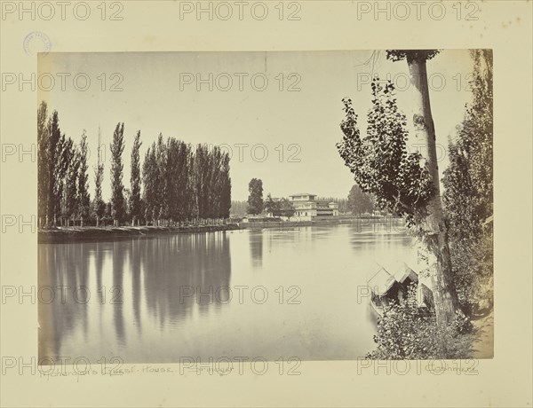 Maharajah's Guest - House. Srinager. Cashmere; John Burke, Irish, about 1843 - 1900, Srinagar, Kashmir, India; 1860s–1870s