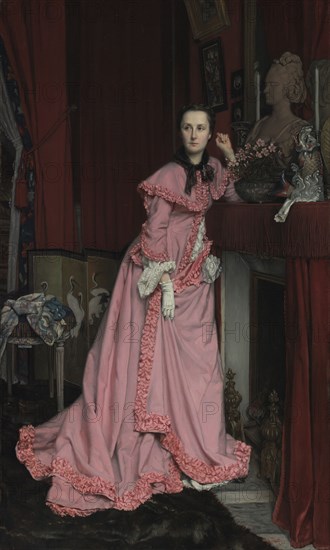 Portrait of the Marquise de Miramon, née, Thérèse Feuillant; Jacques Joseph Tissot, French, 1836 - 1902, France; 1866