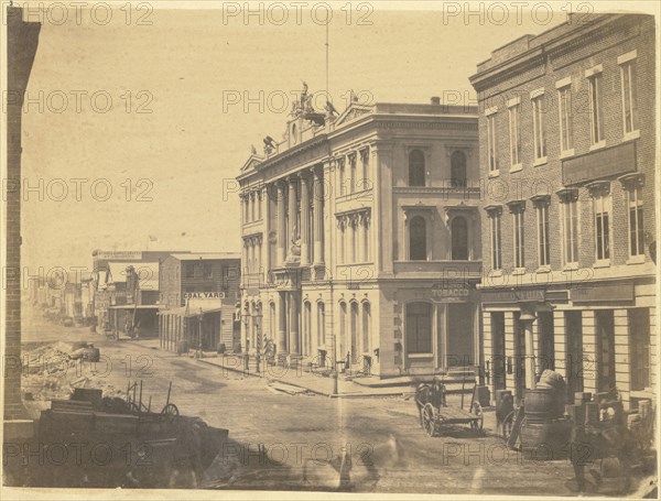 Merchant's Exchange, on Battery Street; G. R. Fardon, British, 1807 - 1886, United States; about 1856; Salted paper print