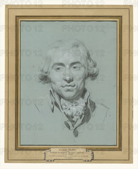 Portrait of François-Jean Hoin, 1748 - 1808, the artist's brother; Claude Jean-Baptiste Hoin, French, 1750 - 1817, France