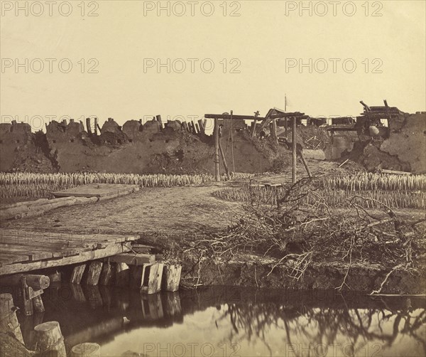 Exterior of North Fort, Showing the English Entrance; Felice Beato, 1832 - 1909, Tianjin, China; August 21