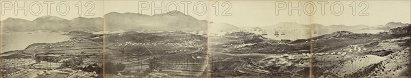 Panorama, First Arrival of Chinese Expeditionary Force; Felice Beato, 1832 - 1909, Henry Hering