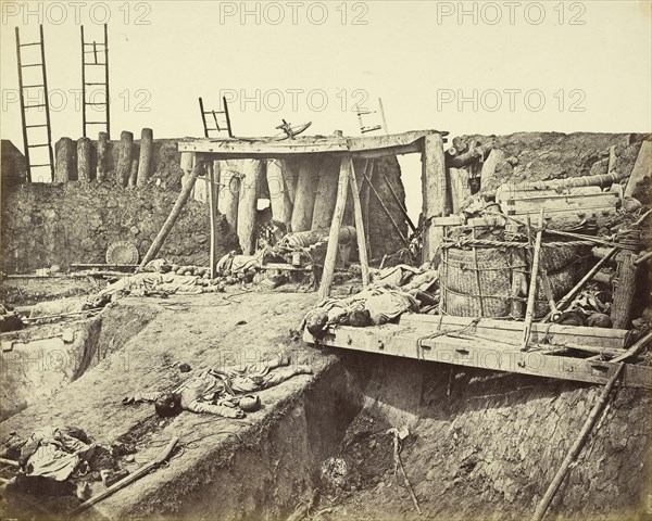 Interior of the Angle of North Fort immediately after its capture, 1832 - 1909, Henry Hering