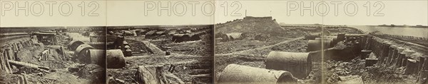 Panorama - Interior of the North Fort after its capture; Felice Beato, 1832 - 1909, Henry Hering