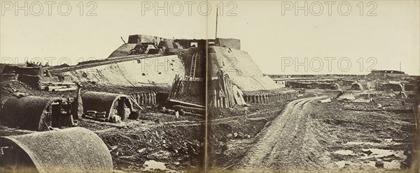 Interior of the Second North Fort, After its Surrender; Felice Beato, 1832 - 1909, Henry Hering