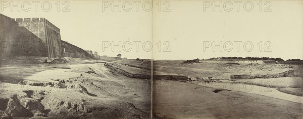 Position taken up by the English and French within the Enclosure of the Temple of the Earth; Felice Beato