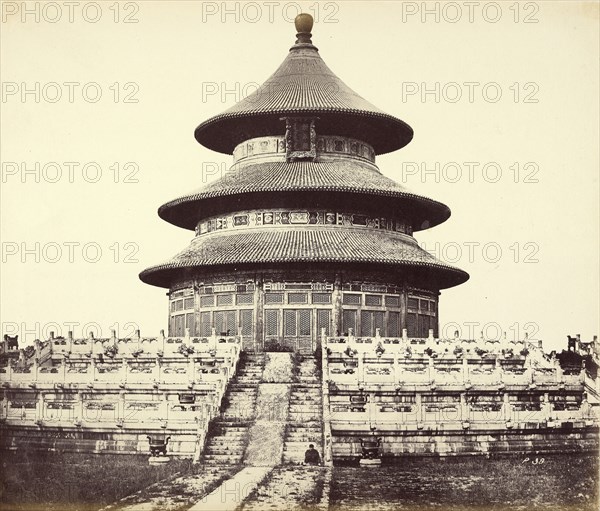 Sacred Temple of Heaven; Felice Beato, 1832 - 1909, Henry Hering, 1814 - 1893, Pekin, China