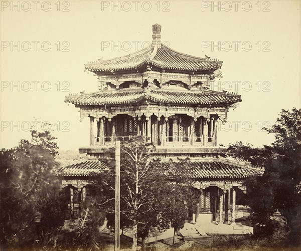The Great Imperial Palace, Yuen-Ming-Yuen, before the Burning, Peking, Beijing, China; Felice Beato, 1832 - 1909, Henry
