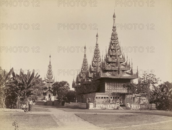 Kyoung at Mandalay - Master Mess House; Felice Beato, 1832 - 1909, Mandalay, Burma; 1887 - 1897; Albumen