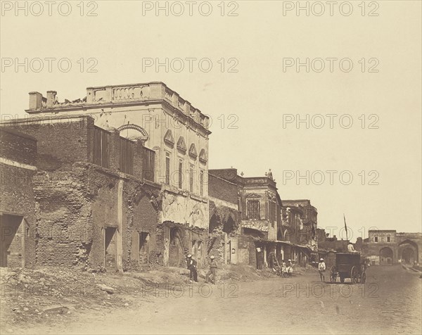 House in Which the King was Confined in the Palace; Felice Beato, 1832 - 1909, Delhi, India; 1858; Albumen