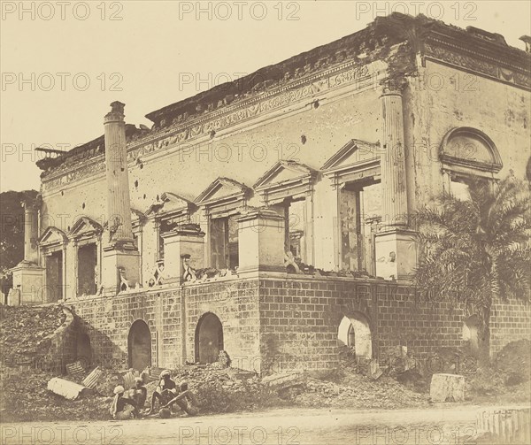 The Bank; Felice Beato, 1832 - 1909, Delhi, India; 1858; Albumen silver print