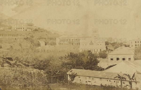 View of Hong Kong; Felice Beato, 1832 - 1909, China; March 1860; Albumen silver print