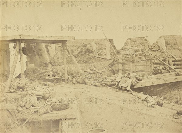 Interior of the British Entrance, North Fort August 21, 1860; Felice Beato, 1832 - 1909, Tianjin, China