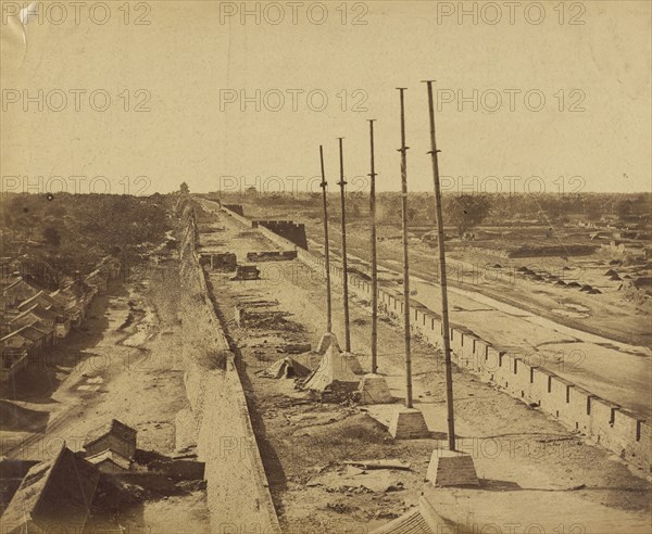 Top of the Wall from Antin Gate taken possession of by British and French Troops, Octobter 21, 1860; Felice Beato