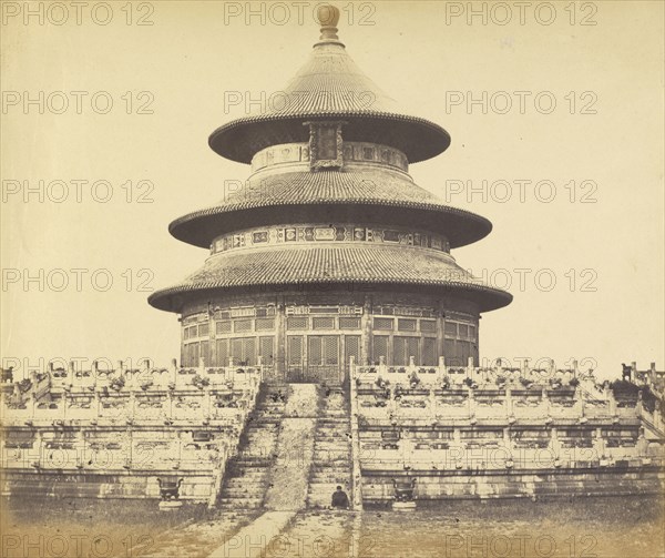 Sacred Temple of Heaven Where the Emperor Sacrifices Once a Year in the Chinese City of Pekin, October 1860; Felice Beato