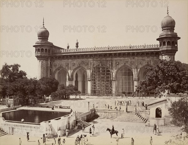 Mecca Masjid, Hyderabad; Lala Deen Dayal, Indian, 1844 - 1905, India; 1888; Gelatin silver print; 20.8 x 26.7 cm