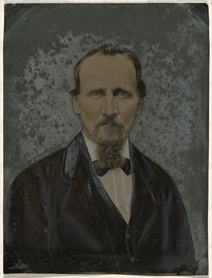 Portrait of bearded man; United States; 1860s - 1880s; Hand-colored tintype; Sheet: 21.5 x 16.3 cm, 8 7,16 x 6 7,16 in