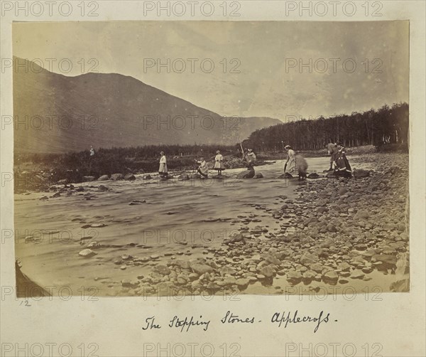 The Stepping Stones. Applecross; Ronald Ruthven Leslie-Melville, Scottish,1835 - 1906, Scotland; 1860s; Albumen silver print