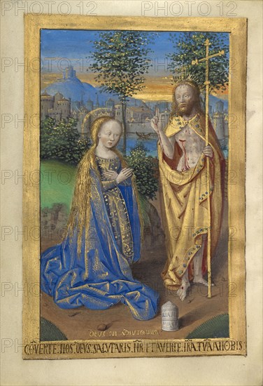 Noli me tangere; Master of the Chronique scandaleuse, French, active about 1493 - 1510, Paris, France; about 1500; Tempera