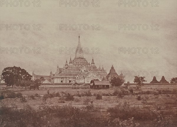 No. 19. Pugahm Myo. Ananda Pagoda; Capt. Linnaeus Tripe, English, 1822 - 1902, Calcutta, India; 1855; Salted paper print
