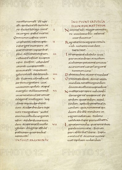 Text Page; Lorsch, Germany; about 826 - 838; Tempera colors on parchment; Leaf: Leaf: 31.6 x 24 cm, 12 7,16 x 9 7,16 in