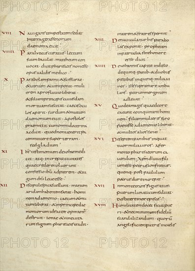 Text Page; Lorsch, Germany; about 826 - 838; Tempera colors on parchment; Leaf: Leaf: 31.6 x 24 cm, 12 7,16 x 9 7,16 in