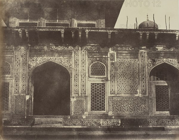 Agra, Détails du Tombeau précédent; Baron Alexis de La Grange, French, 1825 - 1917, France; negative 1849 - 1851; print 1851