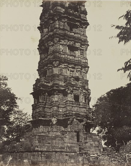 Tchittour, Temple ancien, détail du precedent; Baron Alexis de La Grange, French, 1825 - 1917, France; negative 1849 - 1851