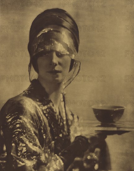 The Cup; Baron Adolf De Meyer, American, born France, 1868 - 1946, England; about 1910; Gum bichromate print; 43.7 x 34.1 cm