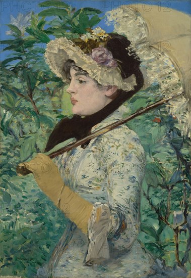 Jeanne, Spring, Édouard Manet, French, 1832 - 1883, France; 1881; Oil on canvas; 74 × 51.5 cm, 29 1,8 × 20 1,4 in