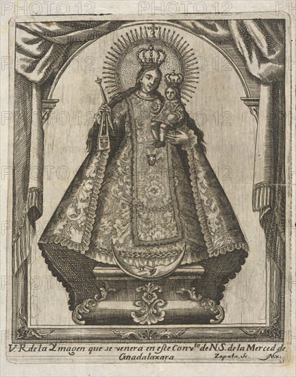 Nuestra Señora de la Merced de Guadalaxara, Collection of Mexican religious engravings, Our Lady of Mercy of Guadalajara