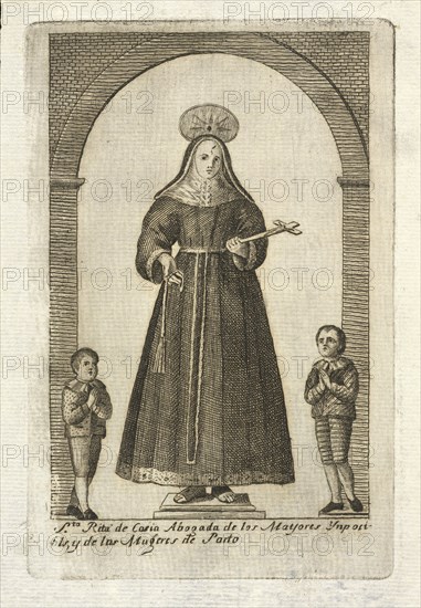 St. Rita de Casia, Collection of Mexican religious engravings