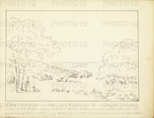 II Sketch - also to be finished in from Nature, A few hints concerning landscape sketches, ca. 1810, Humphry Repton architecture