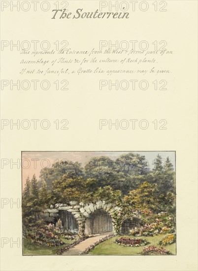 The souterrein, Humphry Repton architecture and landscape designs, 1807-1813designs, Report concerning the gardens at Ashridge