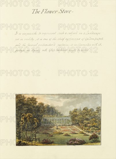 The flower store, Humphry Repton architecture and landscape designs, 1807-1813, Report concerning the gardens at Ashridge