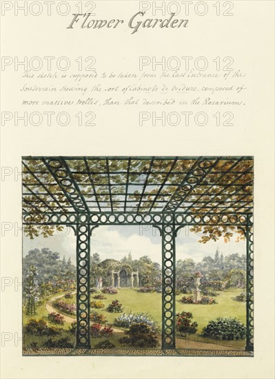 Flower garden, Humphry Repton architecture and landscape designs, 1807-1813, Report concerning the gardens at Ashridge