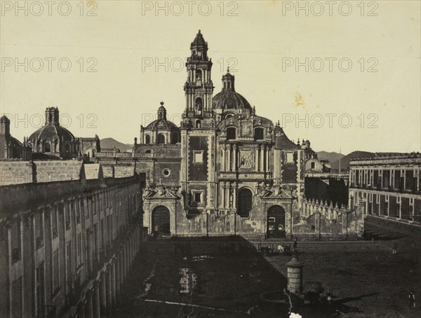 Mexico, Santo Domingo, Mexico, Views of Mexico City and environs, Charnay, Désiré, 1828-1915, Albumen, 1858, Title from caption