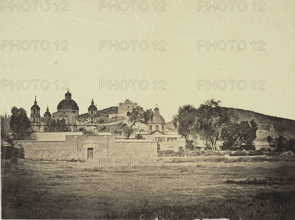 Villa de Guadalupe, Views of Mexico City and environs, Charnay, Désiré, 1828-1915, Albumen, 1858, Title from caption written