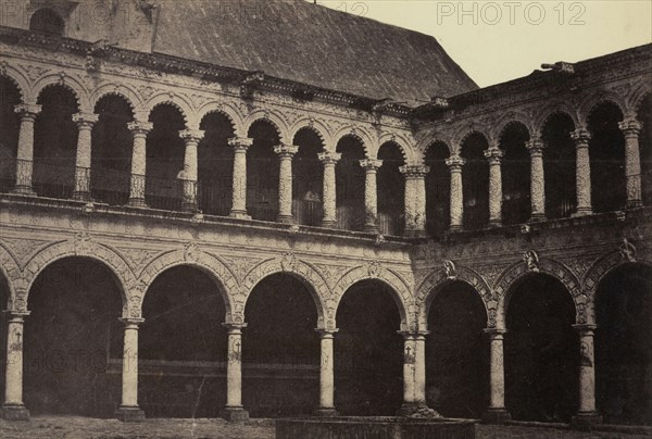 Claustro de la Merced, Views of Mexico City and environs, Charnay, Désiré, 1828-1915, Albumen, 1858, Title from caption written