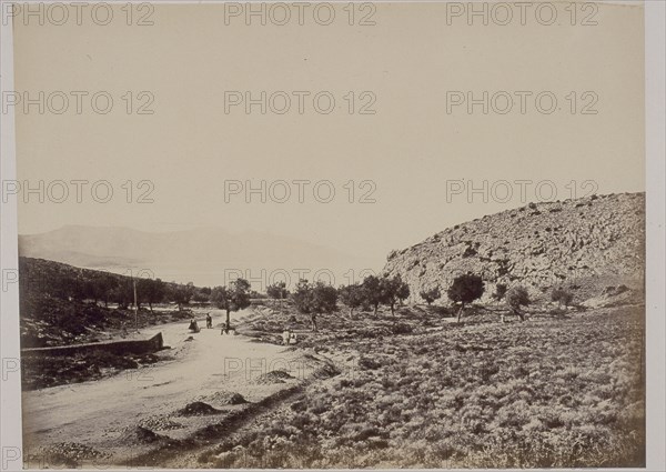 The Greek countryside, Konstantinou, Dimitris, fl. 1858-1875, Albumen, 1860-1869, Title written on mount. This photograph