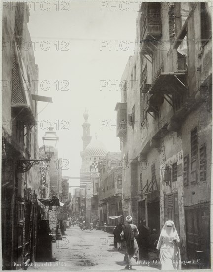 Rue Sook el-selah, Basse Egypte Janvier 1906, Travel albums from Paul Fleury's trips to Switzerland, the Middle East, India