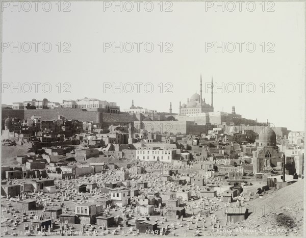 Citadelle et cimitieres arabes, Basse Egypte Janvier 1906, Travel albums from Paul Fleury's trips to the Middle East