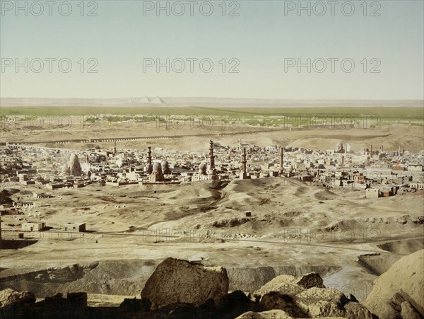 View of old Cairo, Egypt 1906, Travel albums from Paul Fleury's trips to Switzerland, the Middle East