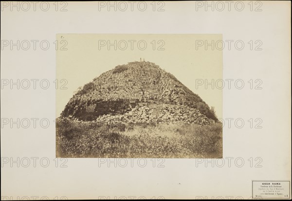 View of Kbor er Roumia, Views of Algeria, Moulin, Félix Jacques, b. 1802, Albumen, ca. 1856-1857, Kbor er Roumia, the royal