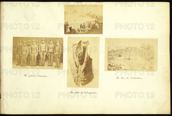 Photographs related to the execution of Maximilian, Mexique, 1865, Aubert, François, 1829-1906, Falconnet, Louis, Albumen, 1867