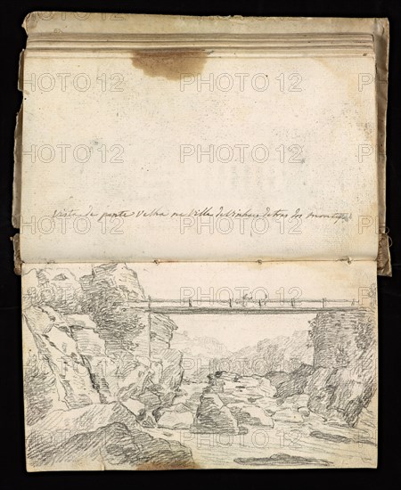 Glama-Stroberle, Joaõ, 1708-1792, pencil, ink, chalk, wash, 1741, Sketchbook II of III dated 14 February 1741