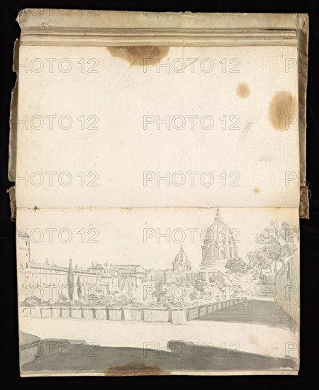 Glama-Stroberle, Joaõ, 1708-1792, pencil, ink, chalk, wash, 1741, Sketchbook II of III dated 14 February 1741