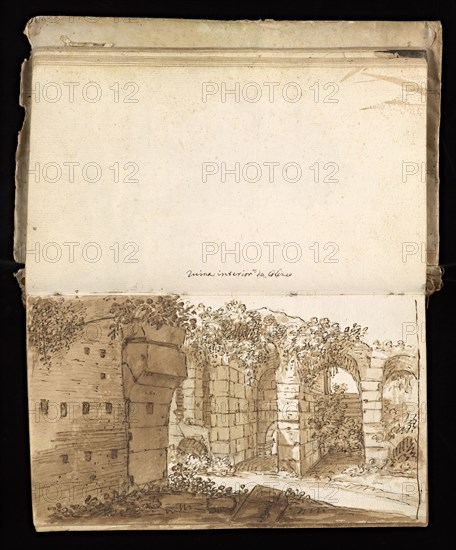 Glama-Stroberle, Joaõ, 1708-1792, pencil, ink, chalk, wash, 1741, Sketchbook II of III dated 14 February 1741